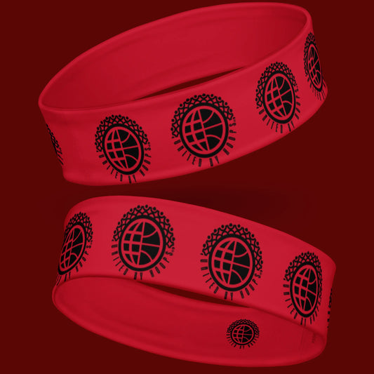 Sweat Block Red Headband United By Hoops