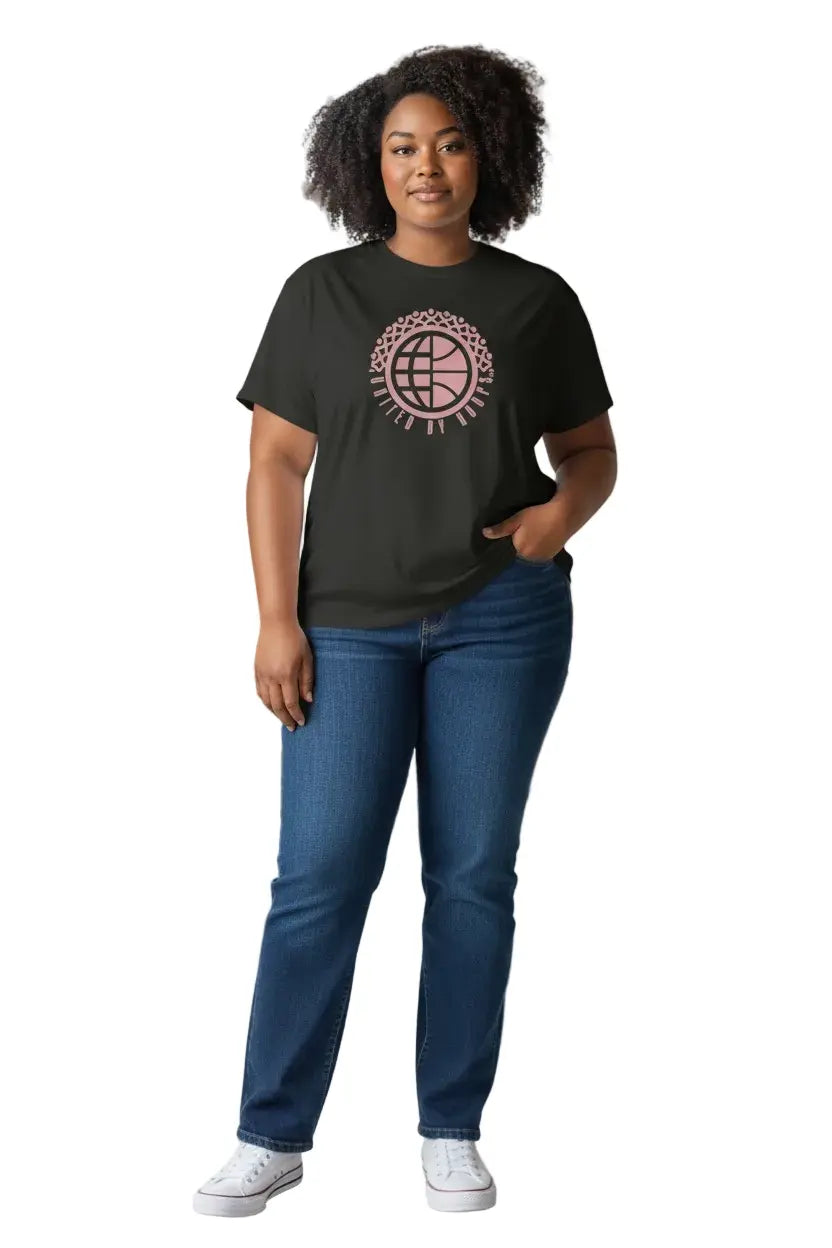 Haze Pink Unisex Tee United By Hoops, LLC