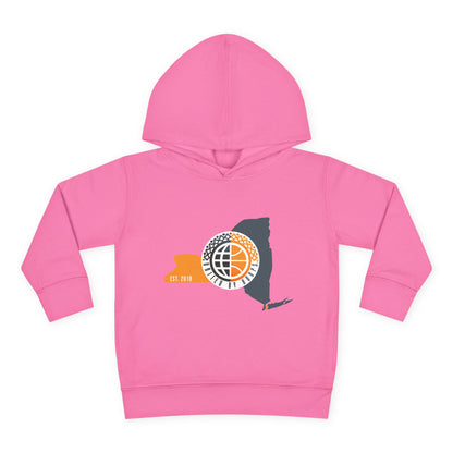 NYC United By Hoops Toddler Pullover Fleece Hoodie Printify