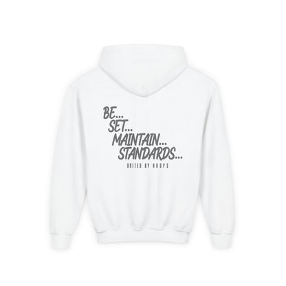 NYC United By Hoops Vintage Grey Youth Unisex Hoodie Printify