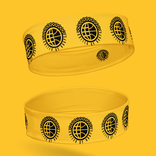 Sweat Block Yellow Headband United By Hoops