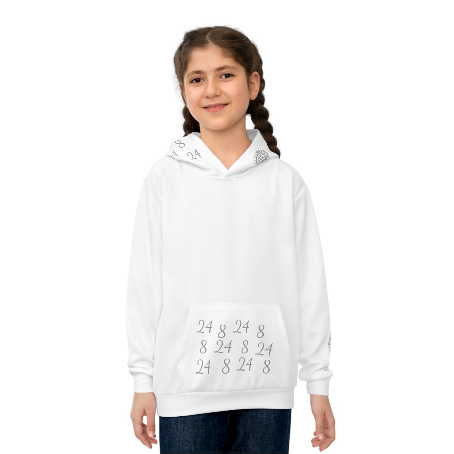 Silent Silver 24/8 Youth Hoodie
