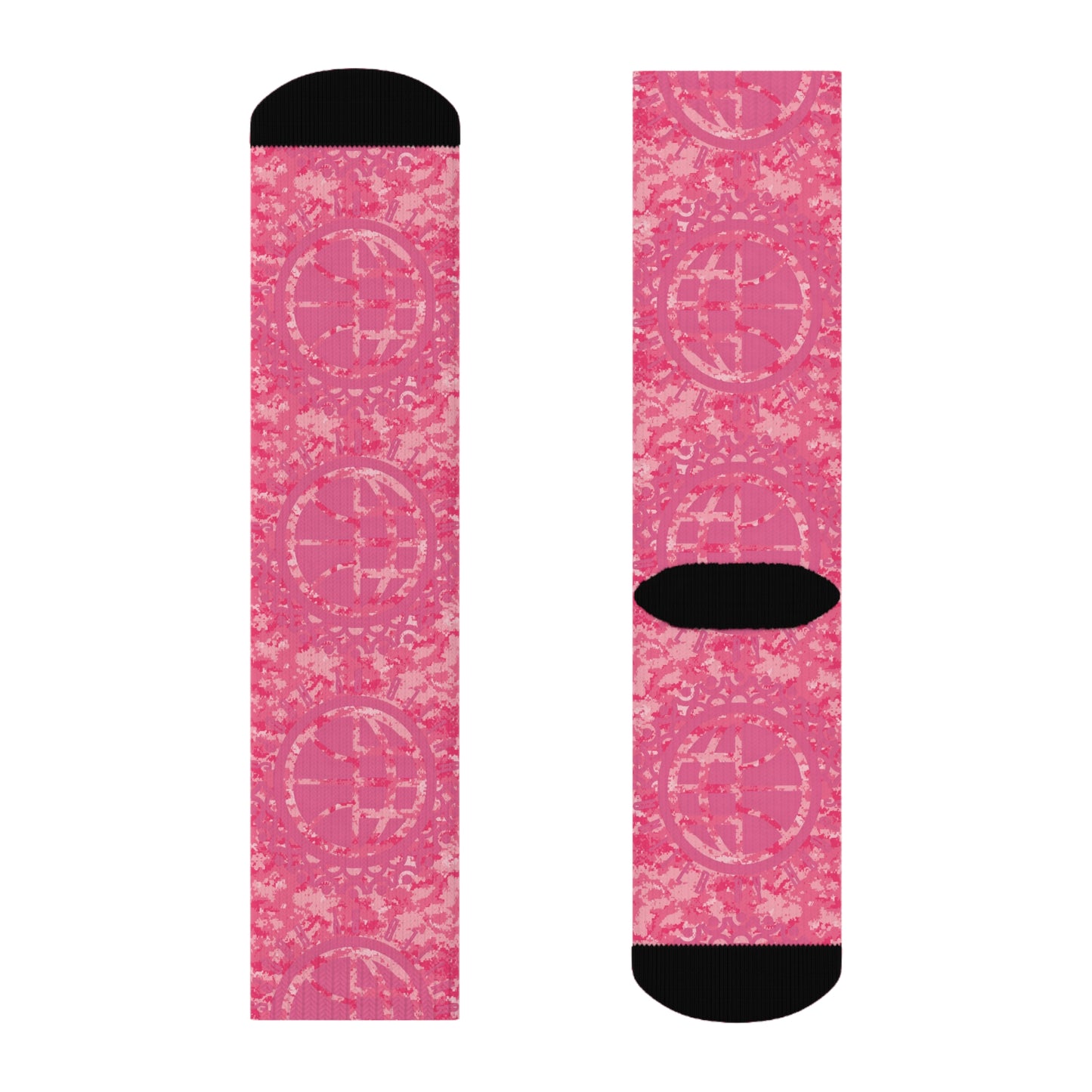 United By Hoops Camo Pink Unisex Socks
