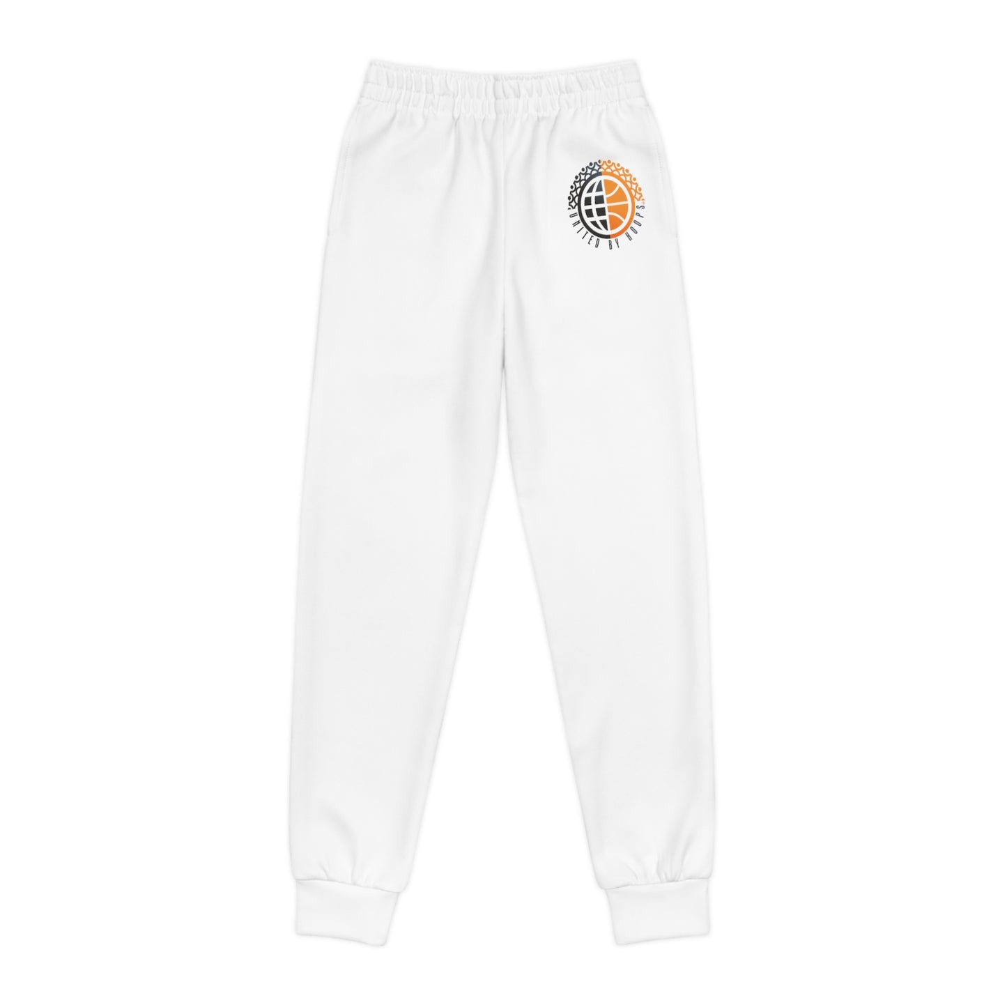 United By Hoops White Youth Joggers