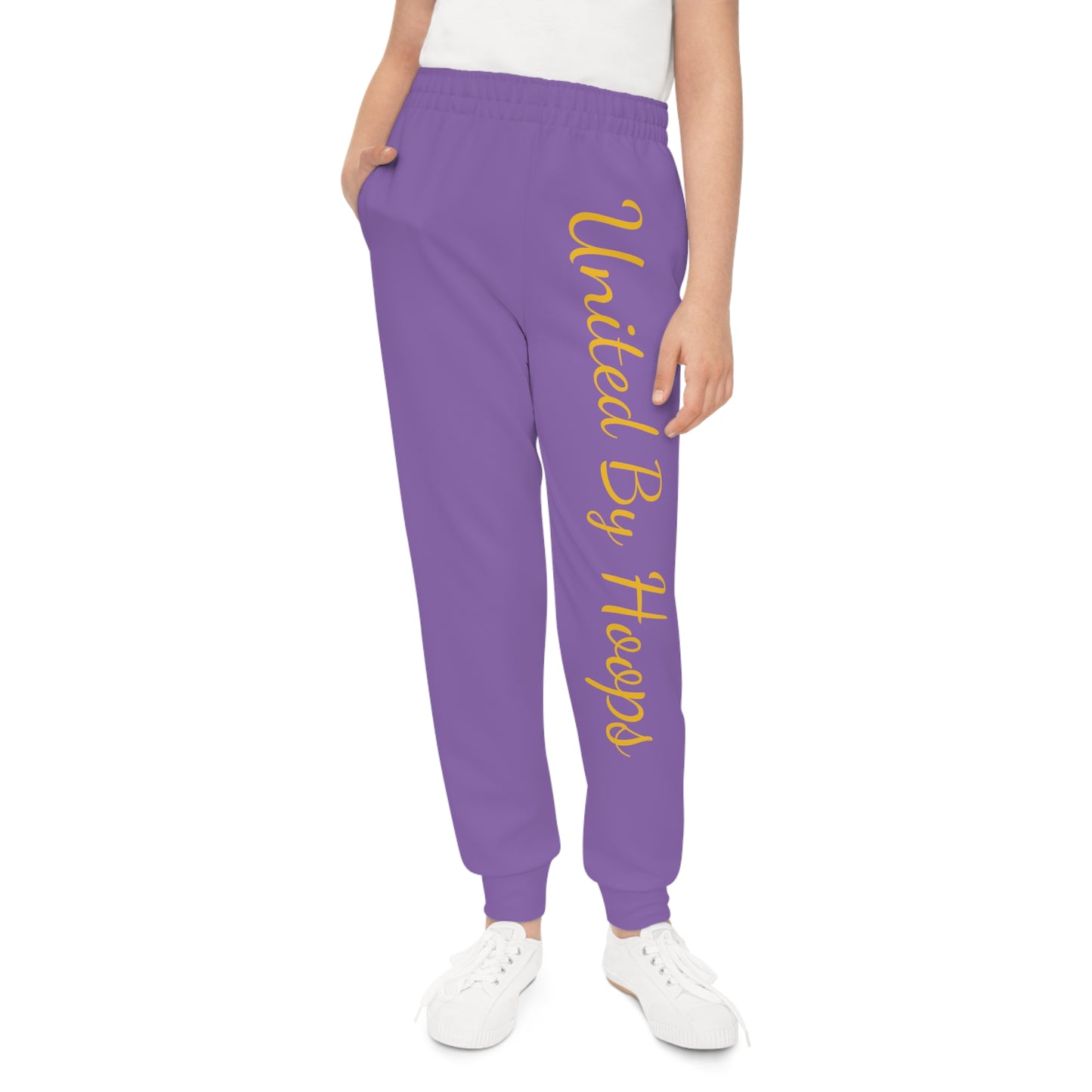 Scripted Purp 'n' Gold Youth Joggers