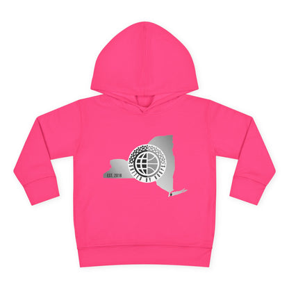 NYC United By Hoops Vintage Grey Toddler Hoodie Printify