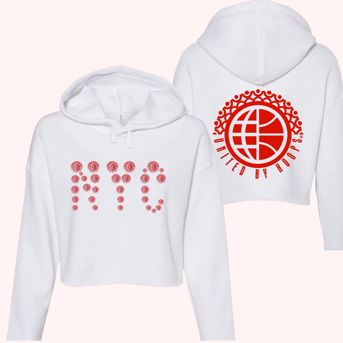 NYC Red Blend Cropped Hoodie