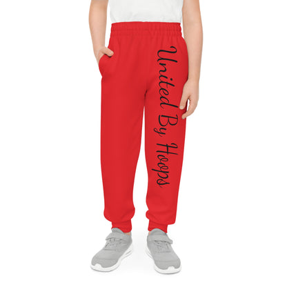 Scripted Red 'n' Black Youth Joggers