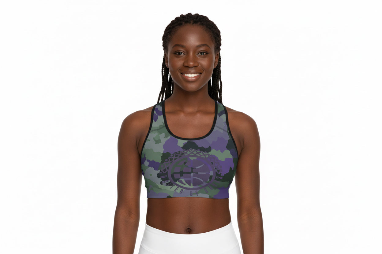 UBH Sports Bra Purp Camo