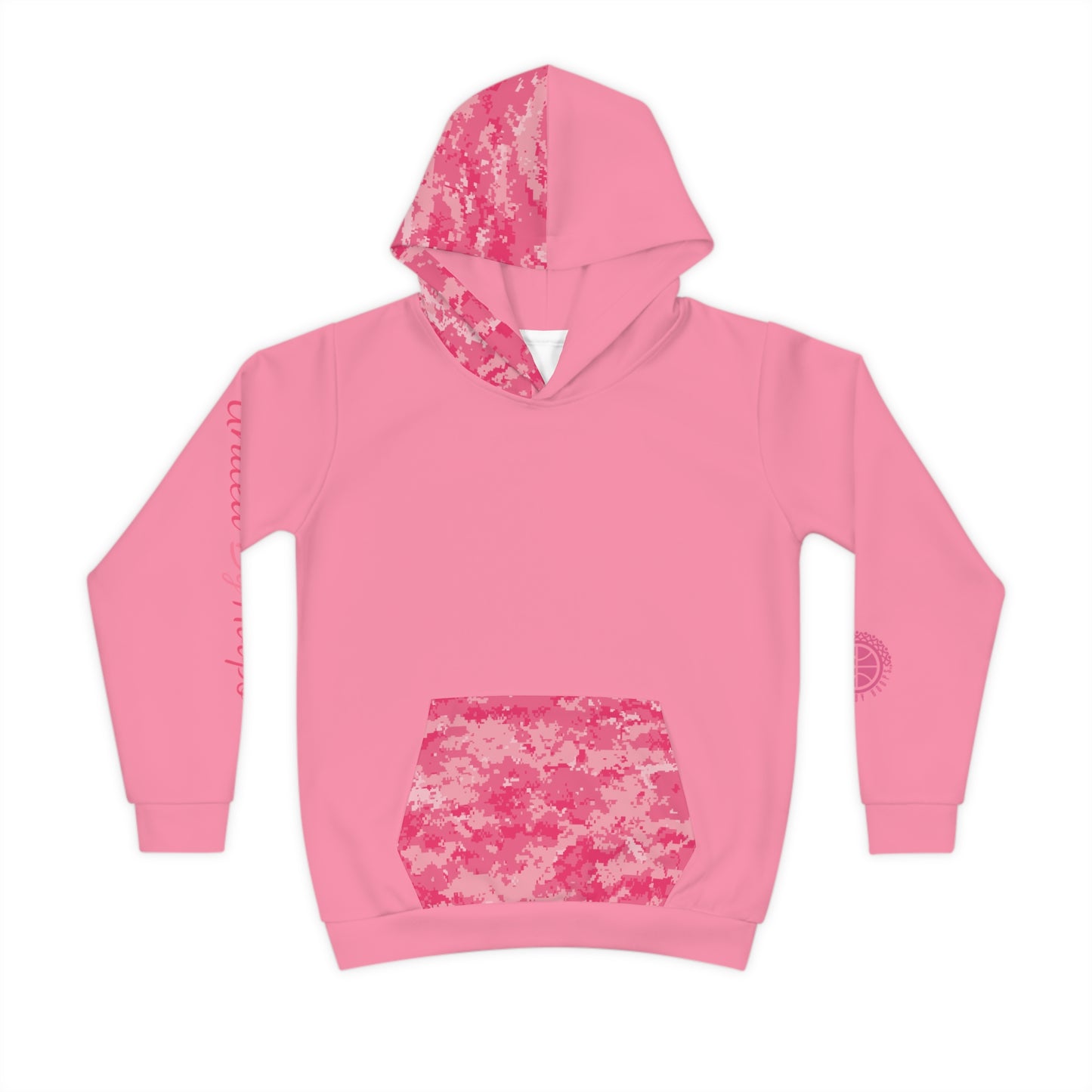 Camo in Pink Youth Hoodie