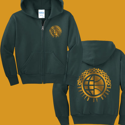 UBH Gold Zip Youth Hoodie