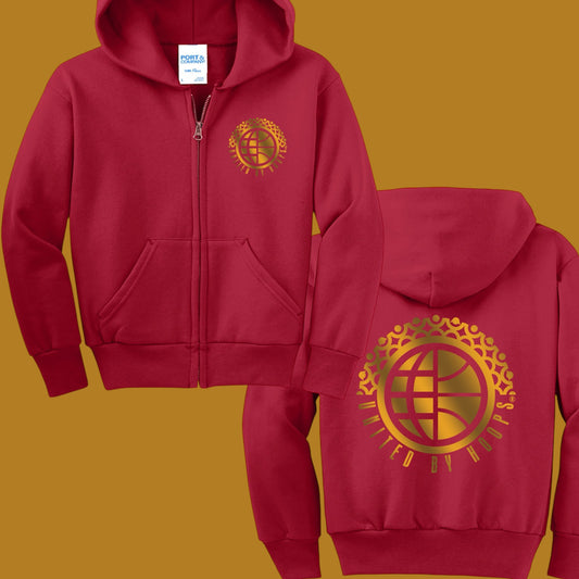 UBH Gold Zip Youth Hoodie