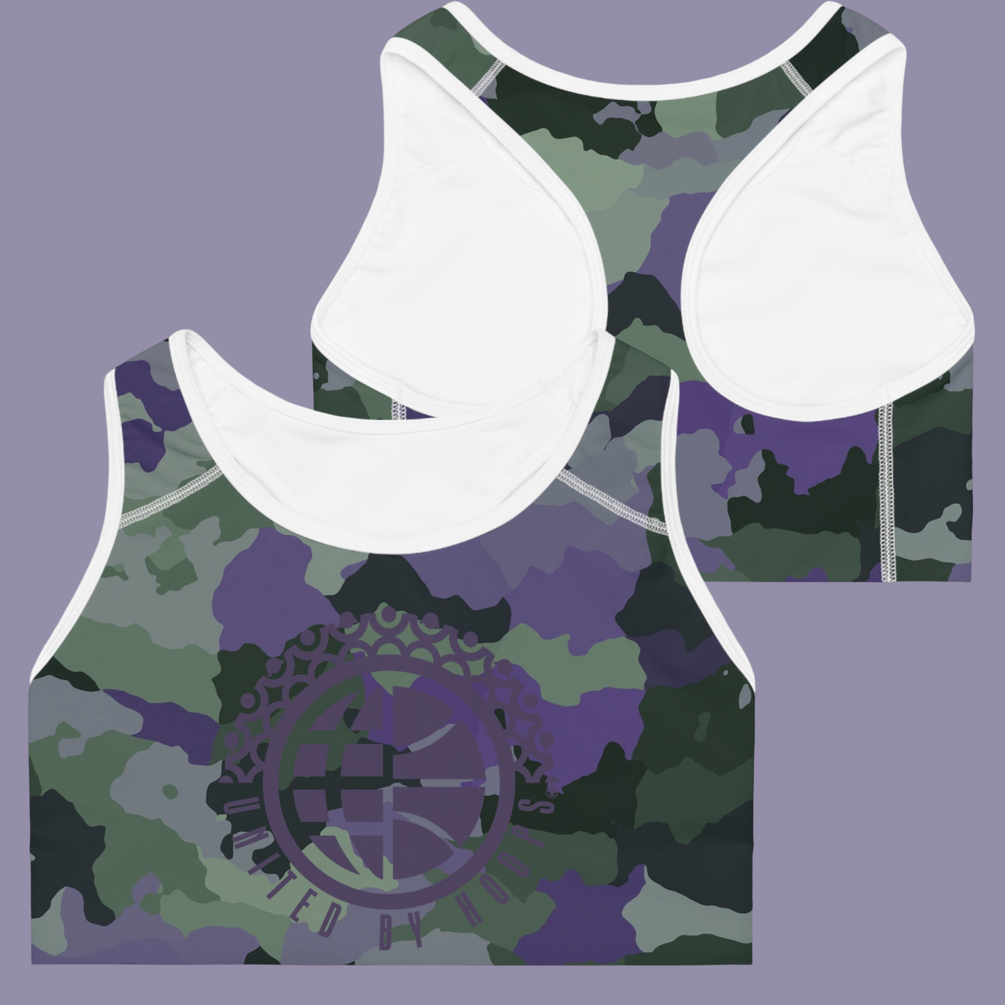 UBH Sports Bra Purp Camo