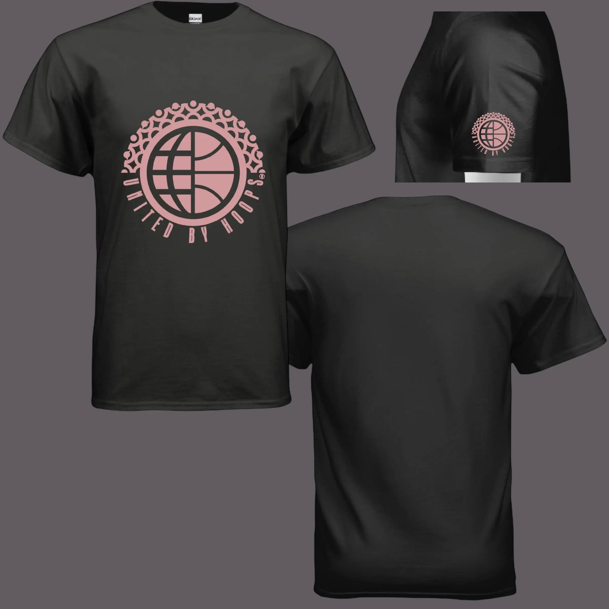 Haze Pink Unisex Tee United By Hoops, LLC