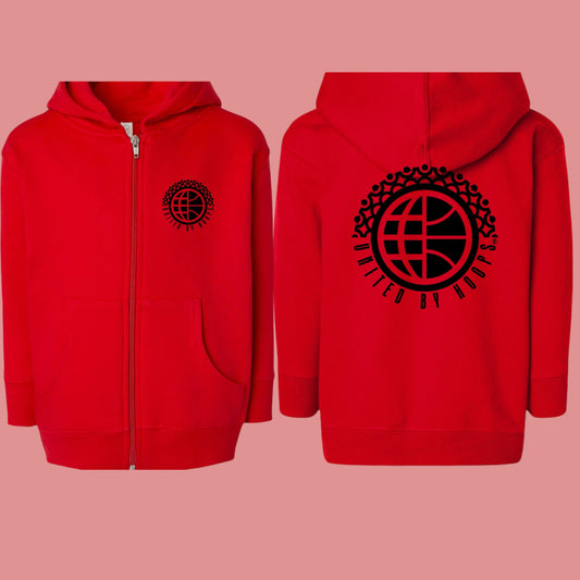UBH Black Toddler Zip-Hoodie