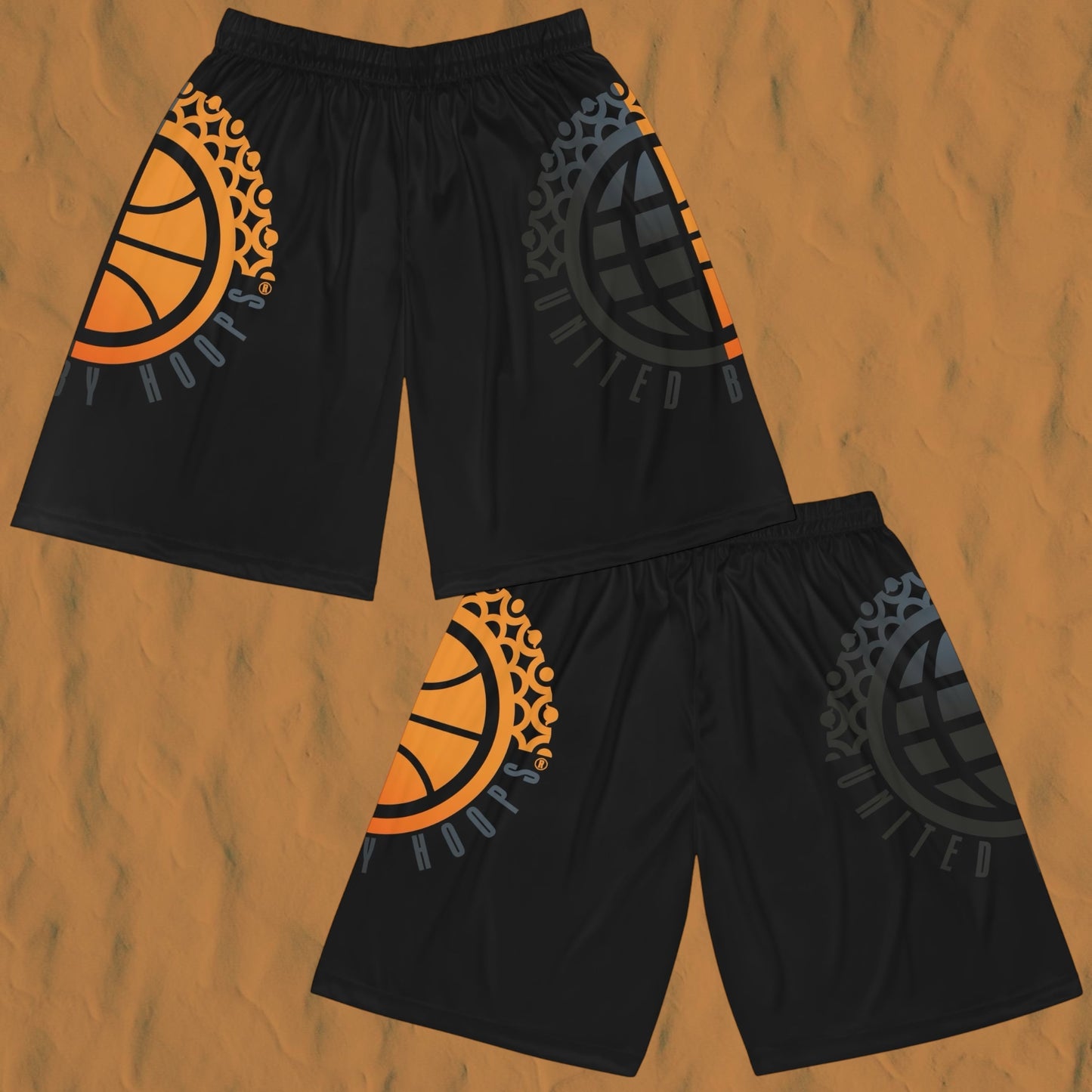 United By Hoops Unisex Basketball Shorts Black