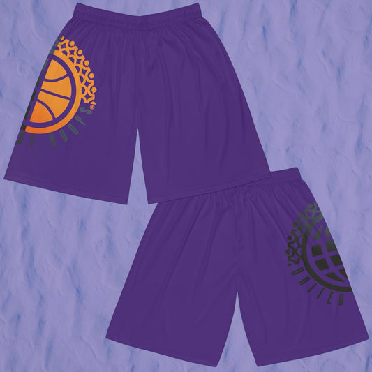 United By Hoops Purple Basketball Shorts