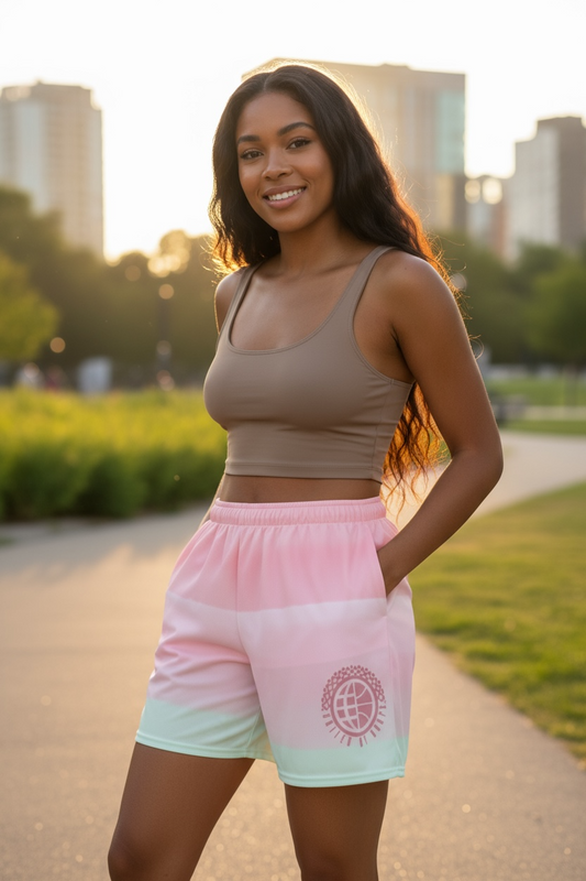 Hazy Unisex Basketball Shorts
