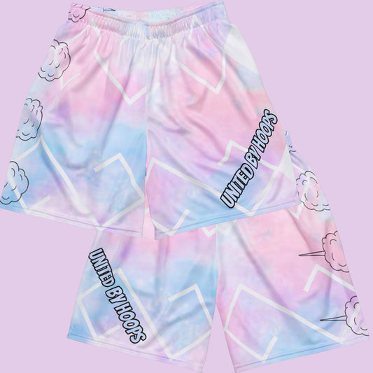 Cotton Candy Unisex Mesh Shorts