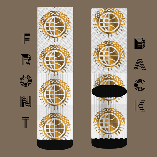 Gold UBH Crew socks