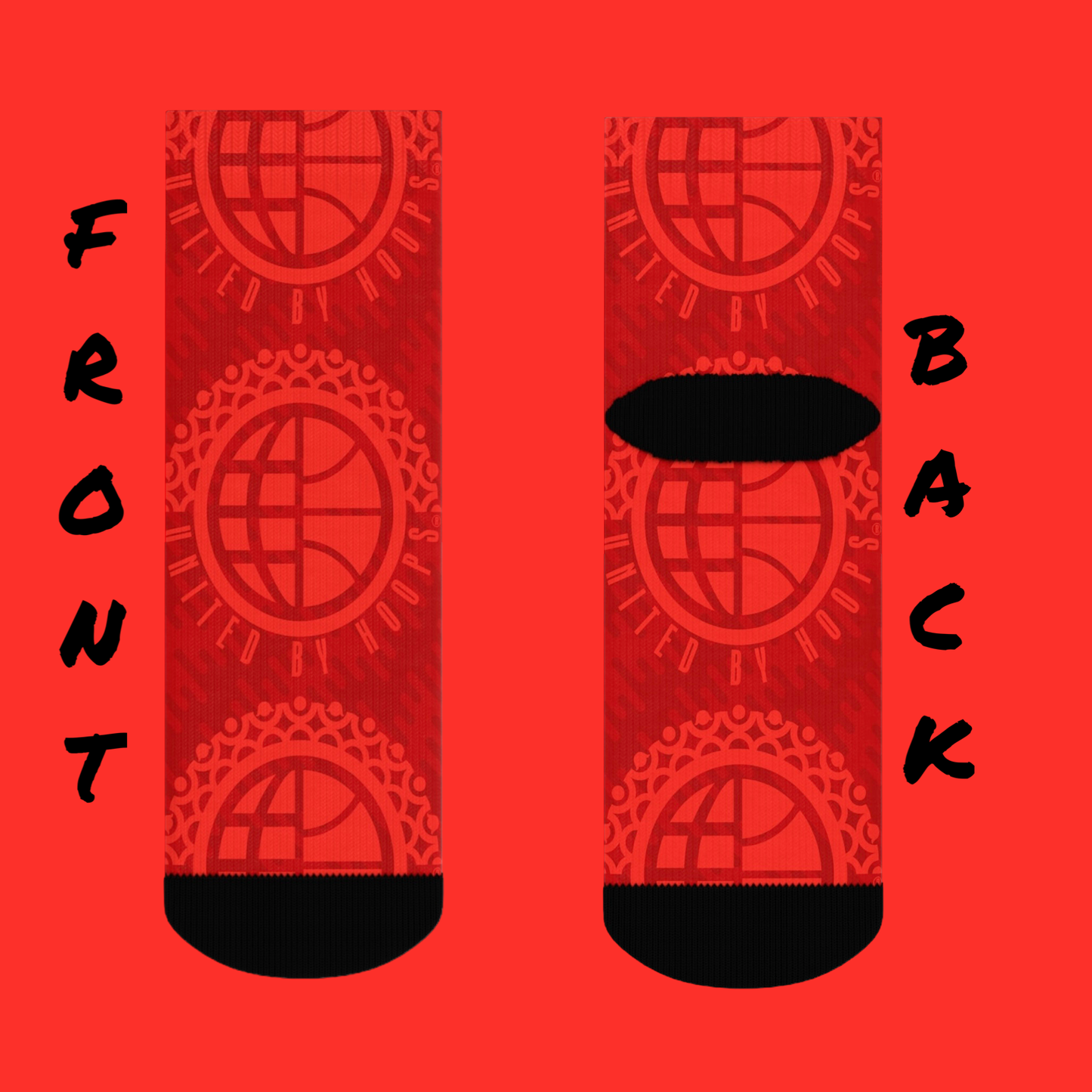 UBH Rich Red Crew Socks