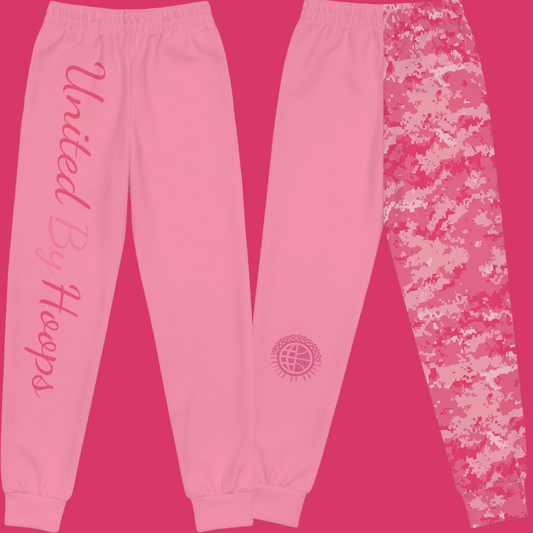 Camo in Pink Youth Joggers
