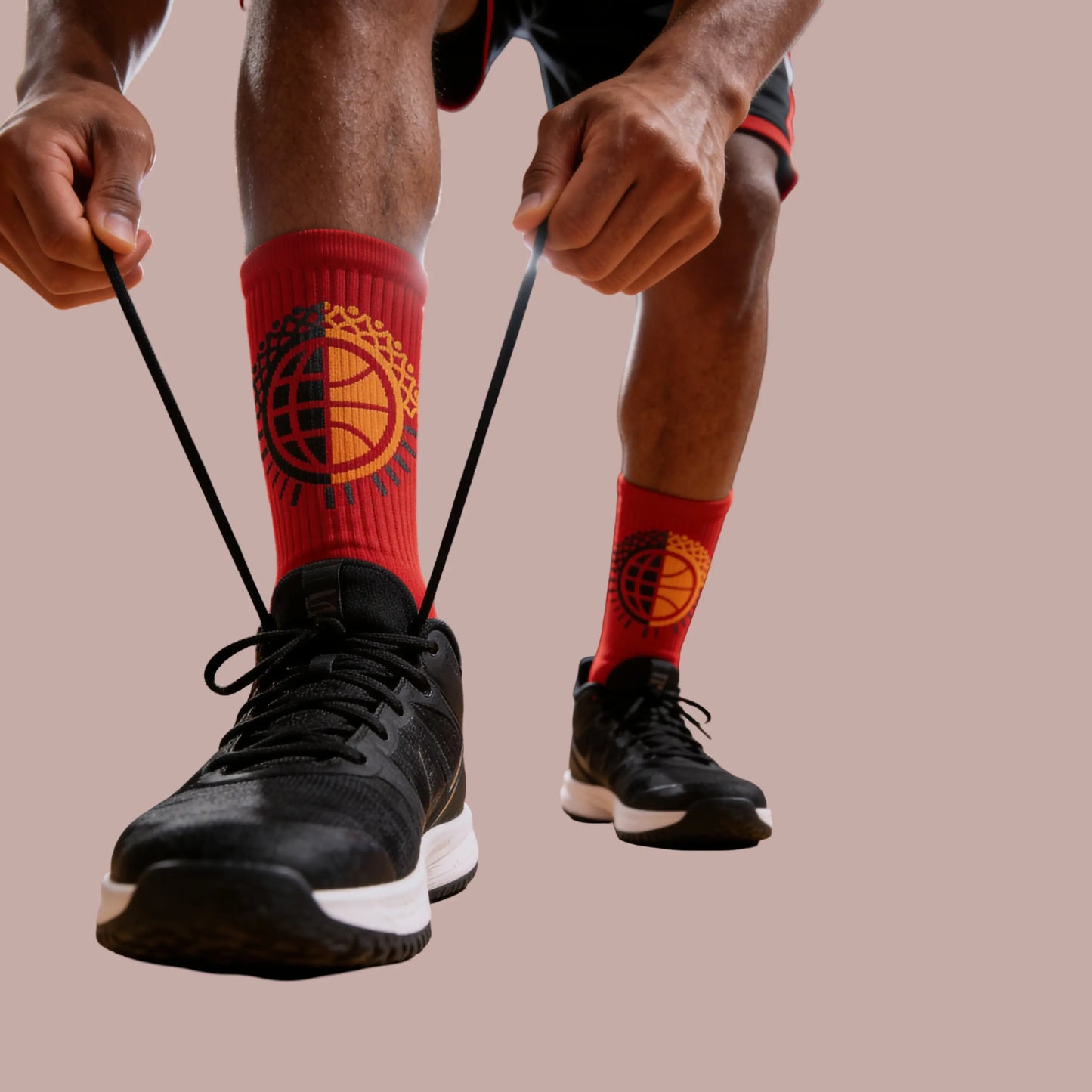 Red UBH Socks United By Hoops