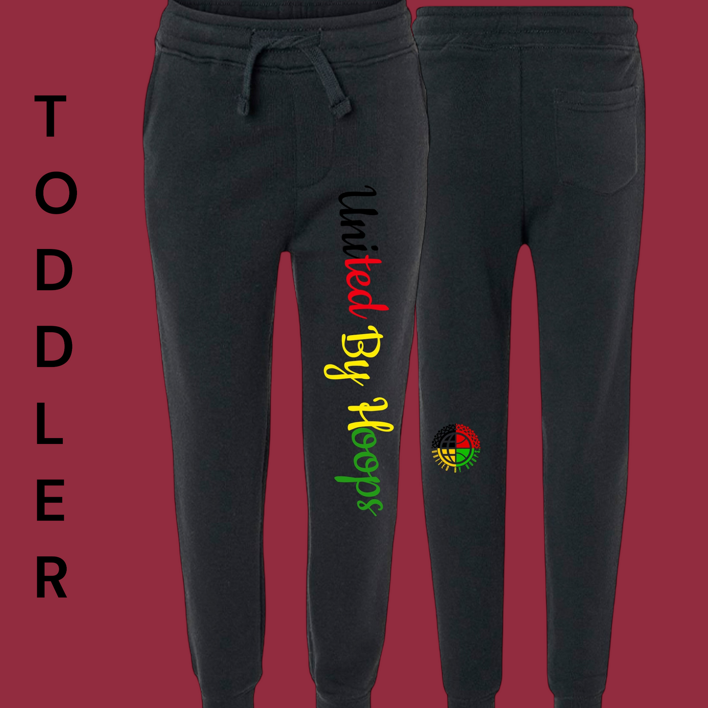 Scripted Representation Toddler Joggers