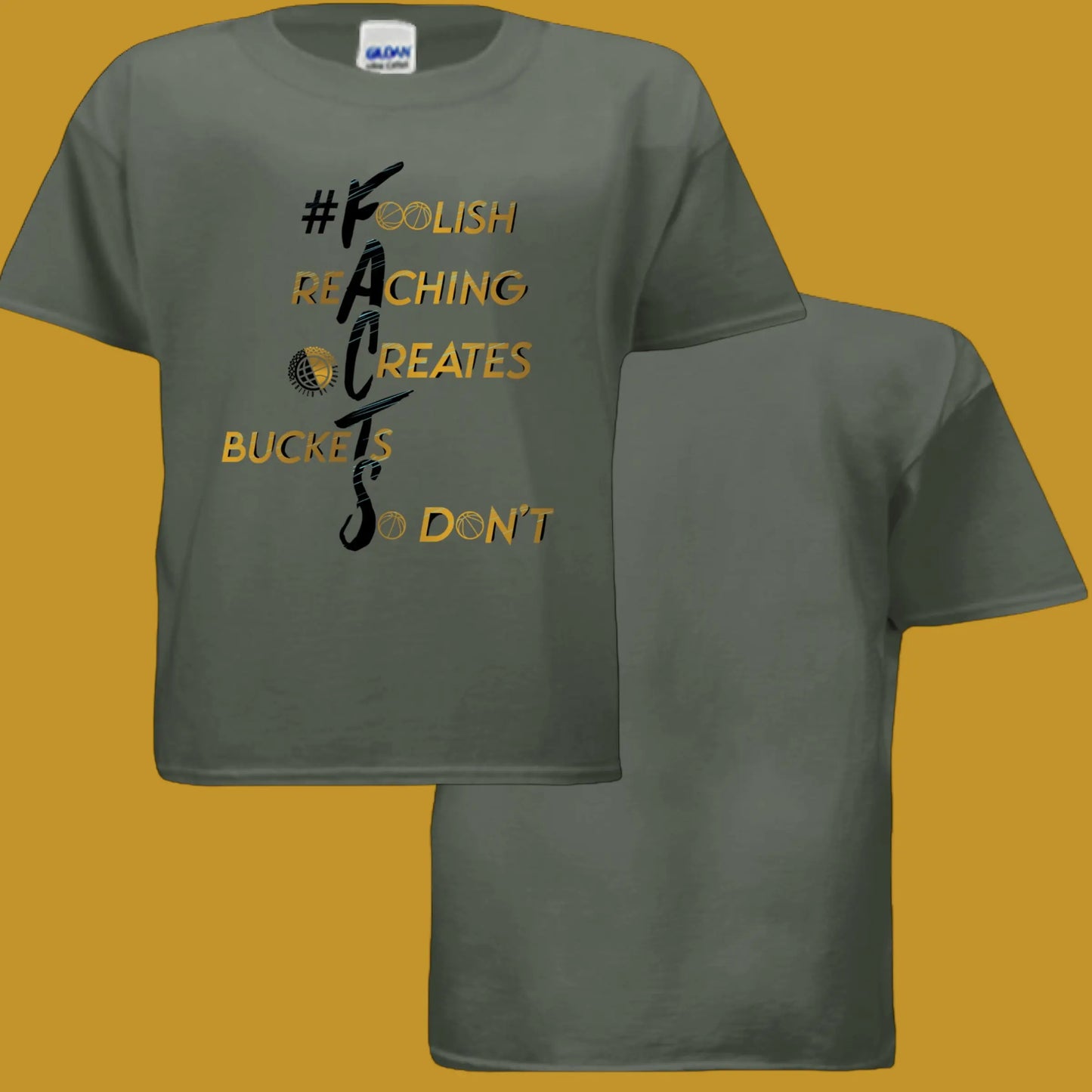 #F.A.C.T.S. Gold Youth Tee United By Hoops, LLC