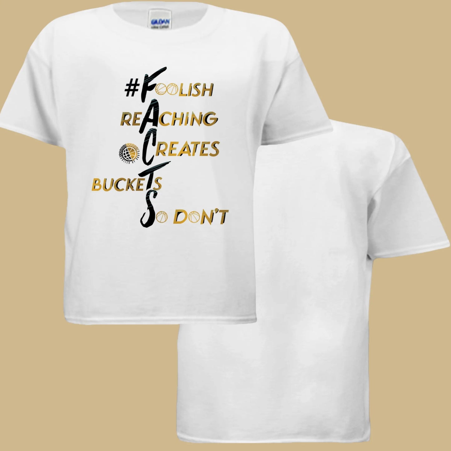 #F.A.C.T.S. Gold Youth Tee United By Hoops, LLC