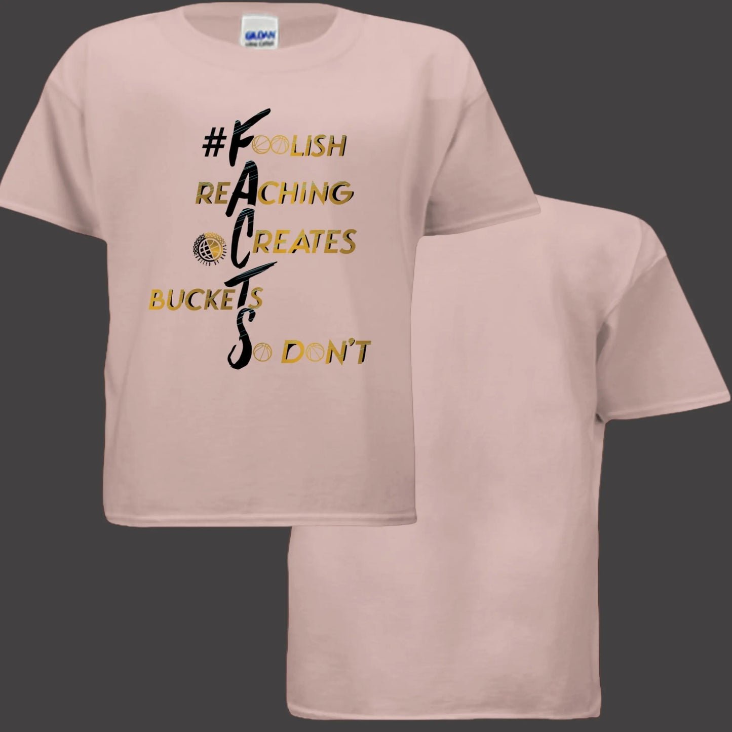 #F.A.C.T.S. Gold Youth Tee United By Hoops, LLC