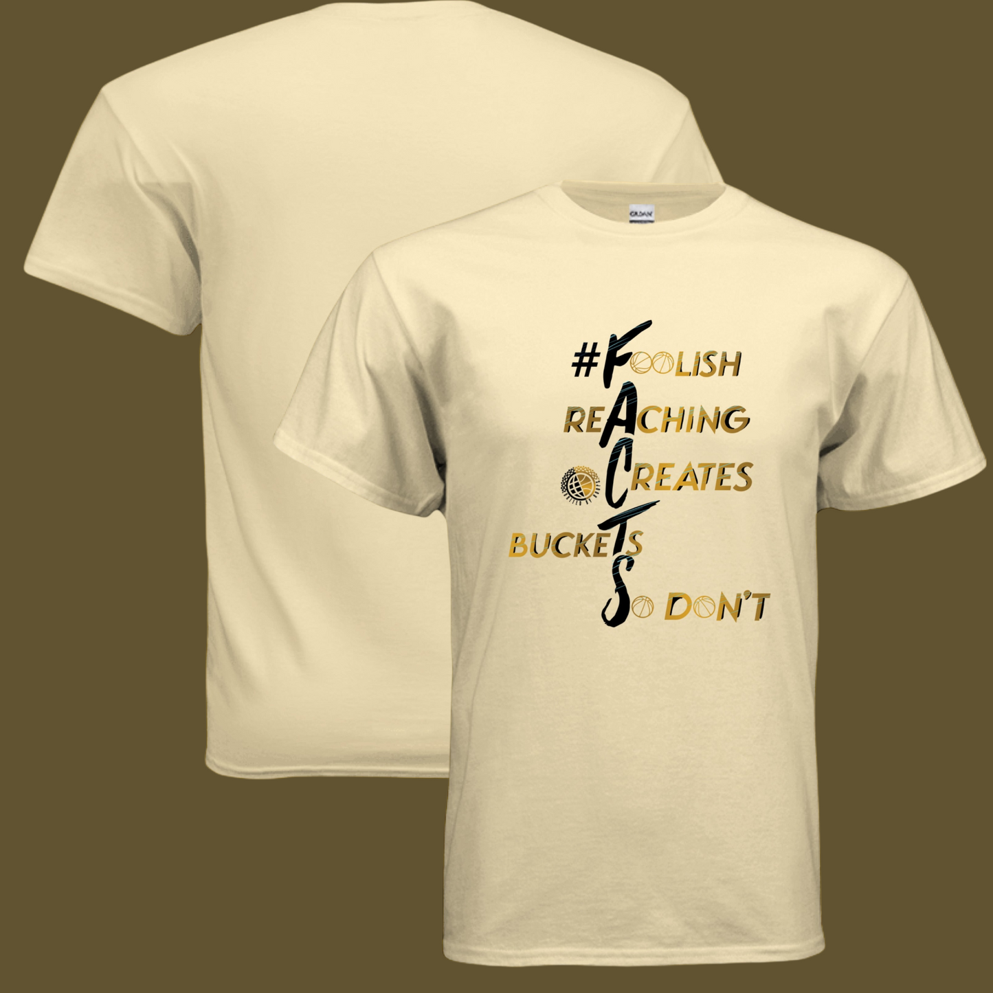 #F.A.C.T.S. Gold Unisex Tee