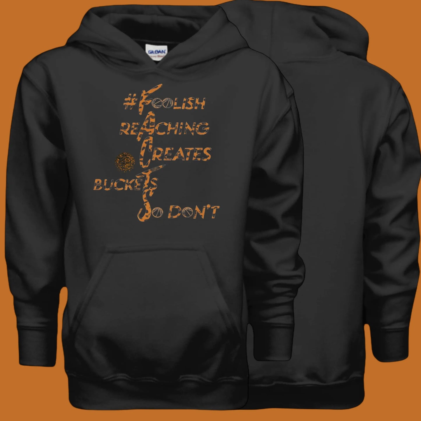 #F.A.C.T.S. Camo Youth Hoodie United By Hoops, LLC