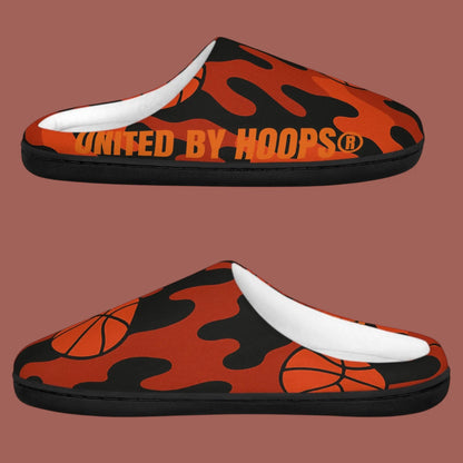 Basketball Camo Indoor Slippers Printify