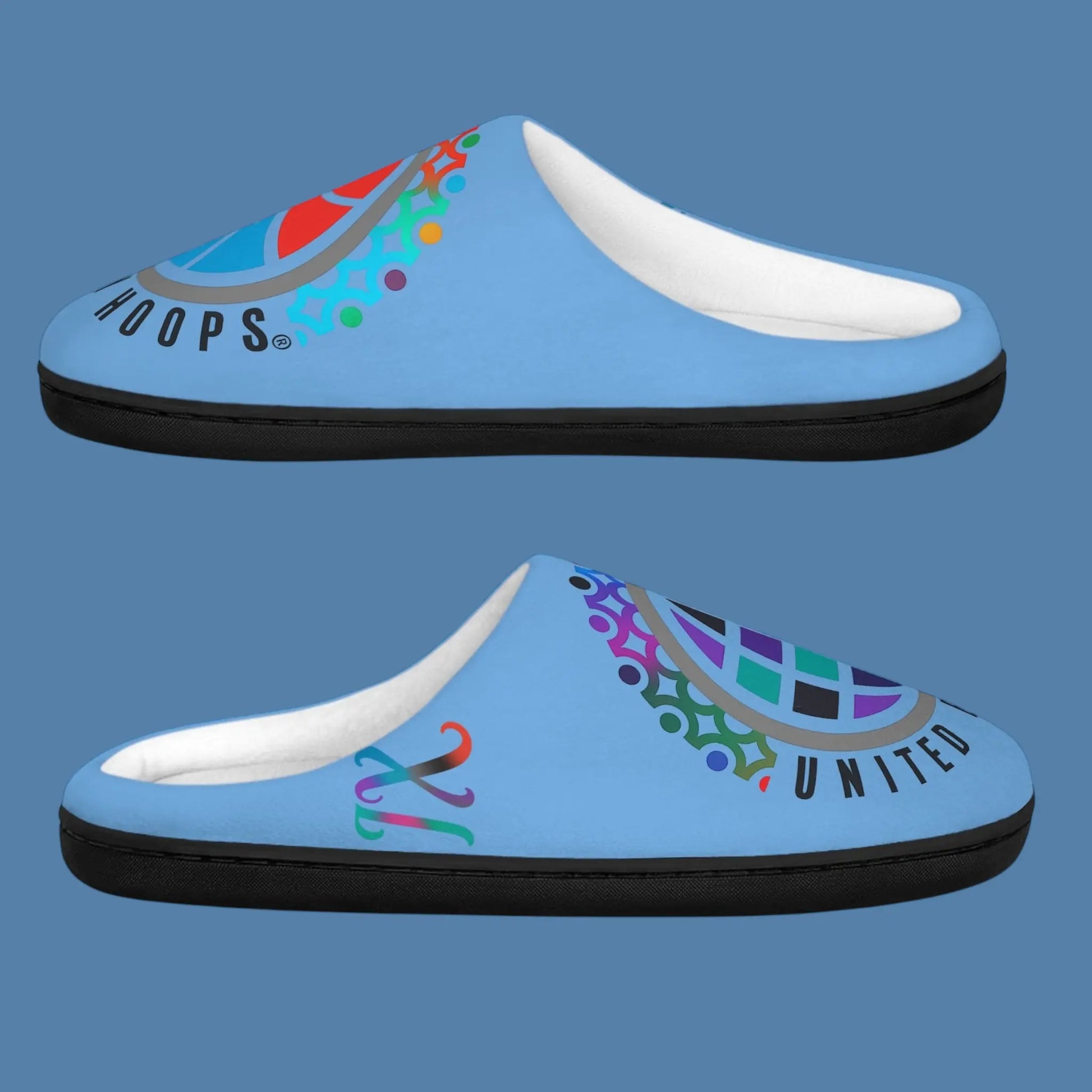 Nueve Light Blue Indoor Slippers Printify