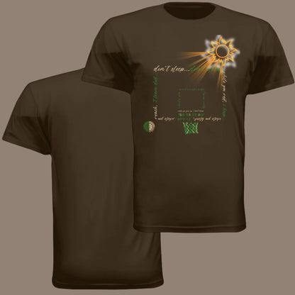 Don't Sleep Green & Tan Unisex Tee United By Hoops, LLC