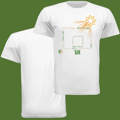 Don't Sleep Green & Tan Unisex Tee United By Hoops, LLC