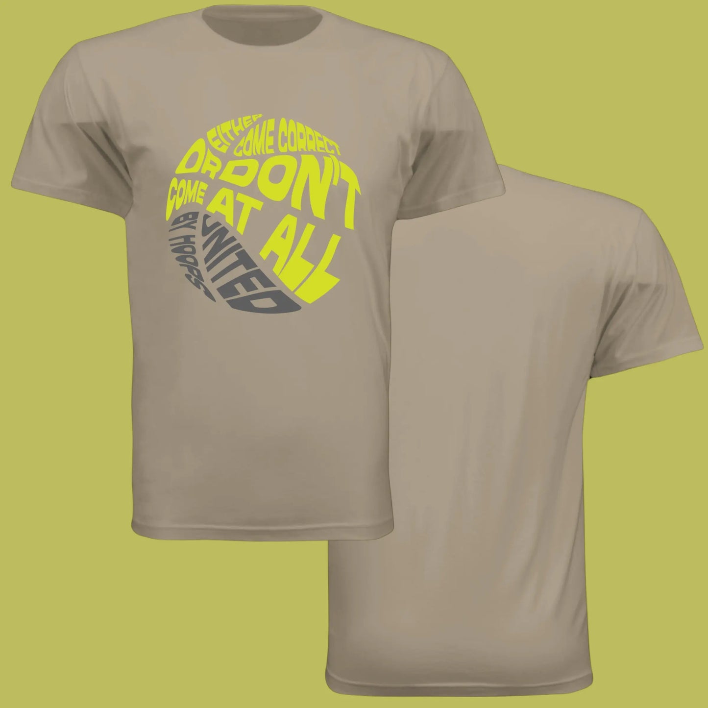 Statement Made Lime Unisex Tee United By Hoops, LLC