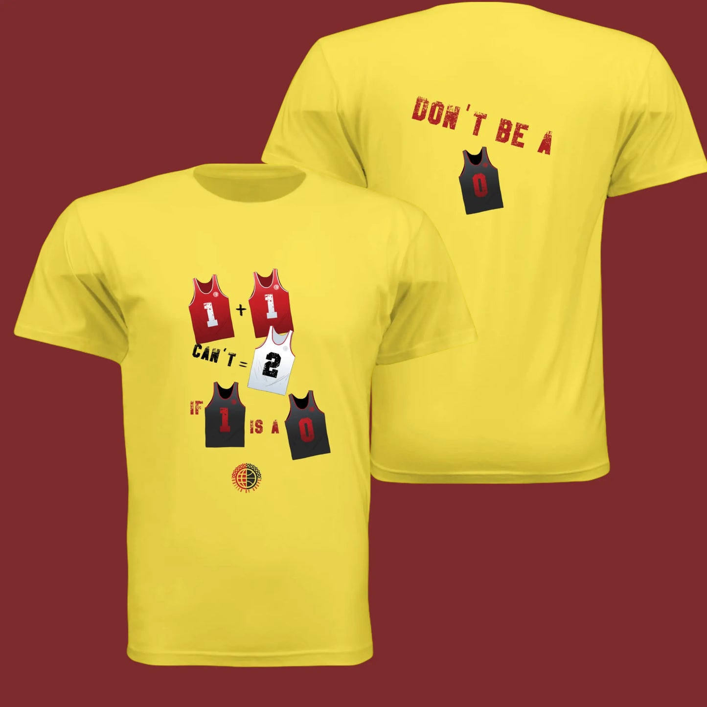 Don't Be- Red Unisex Tee United By Hoops, LLC