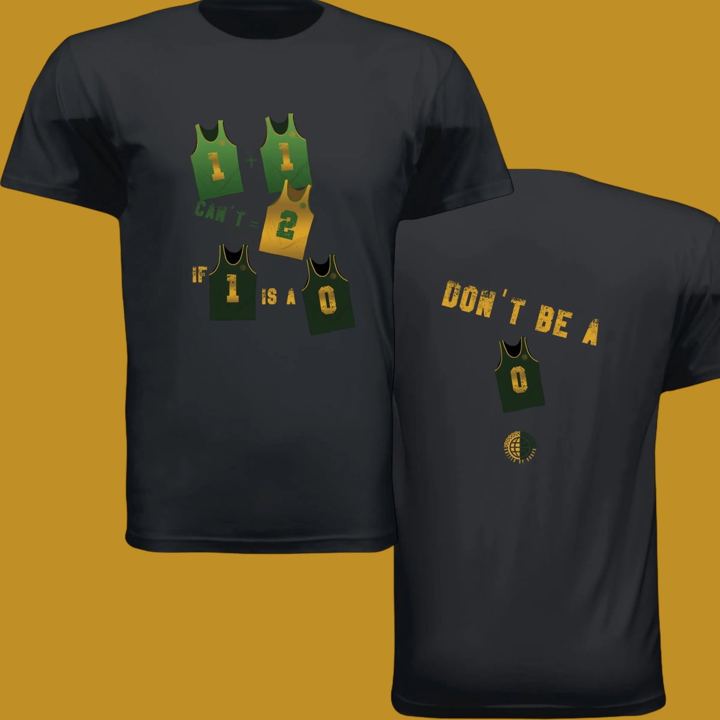 Don't Be- Greenish Yellow Unisex Tee United By Hoops, LLC
