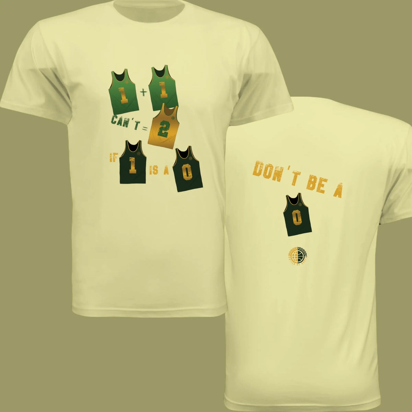 Don't Be- Greenish Yellow Unisex Tee United By Hoops, LLC