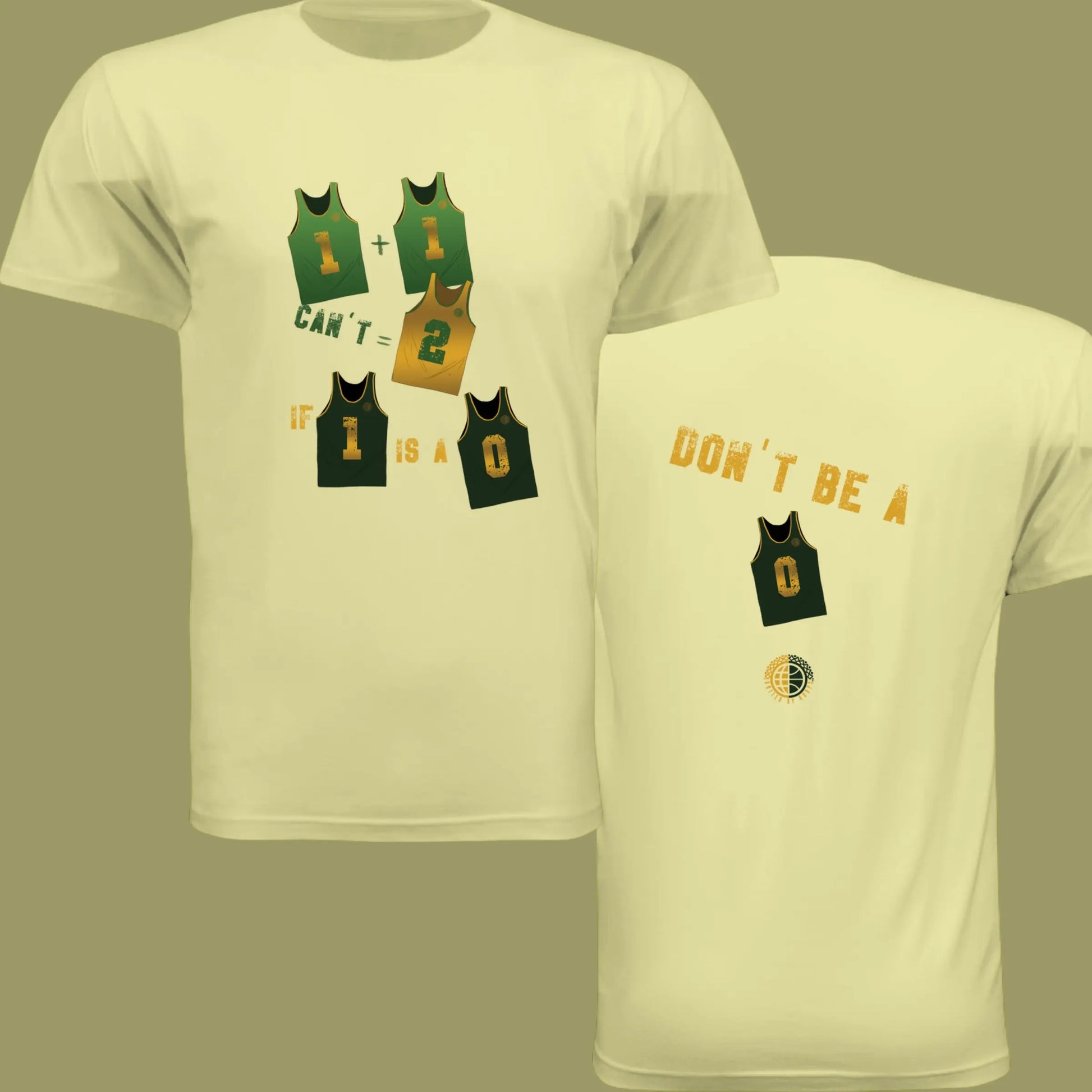 Don't Be- Greenish Yellow Unisex Tee United By Hoops, LLC