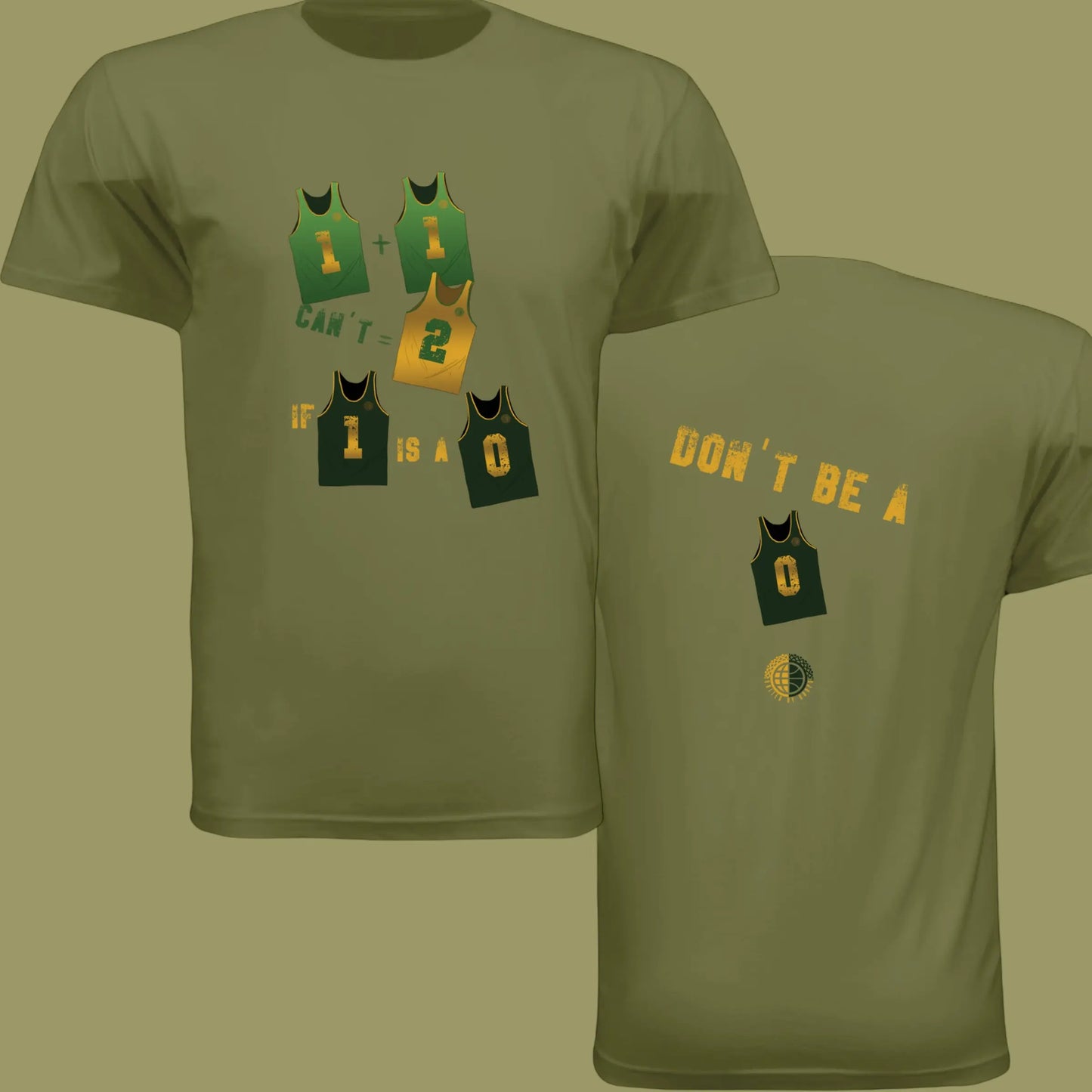 Don't Be- Greenish Yellow Unisex Tee United By Hoops, LLC