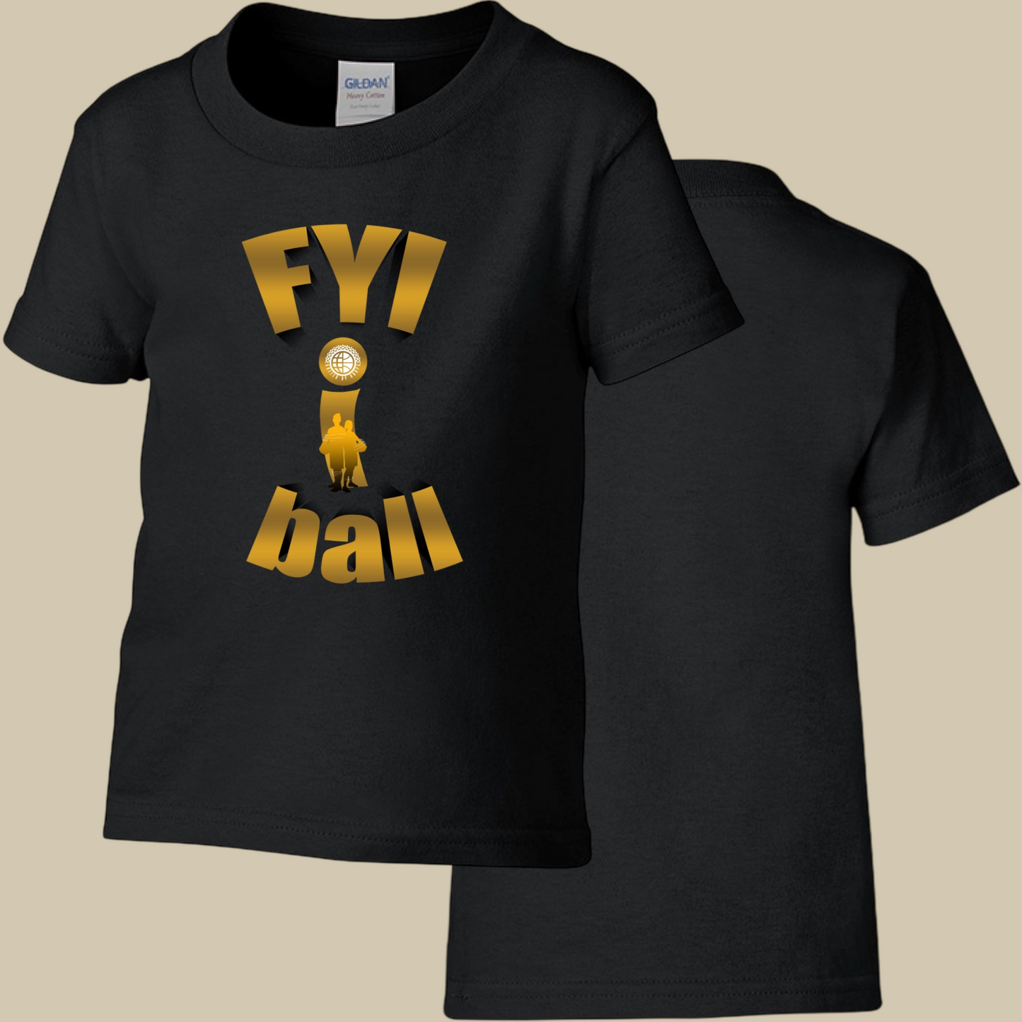 F.Y.I. I Ball Gold Toddler Tee