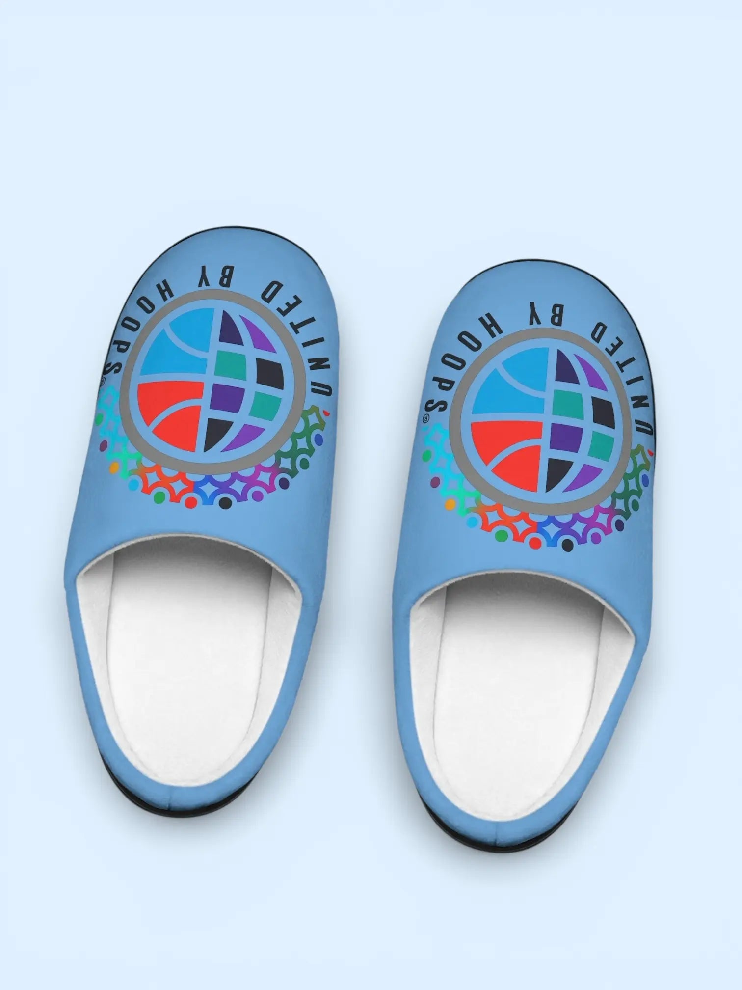 Nueve Light Blue Indoor Slippers Printify