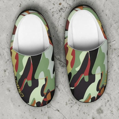 Camo Indoor Slippers Printify