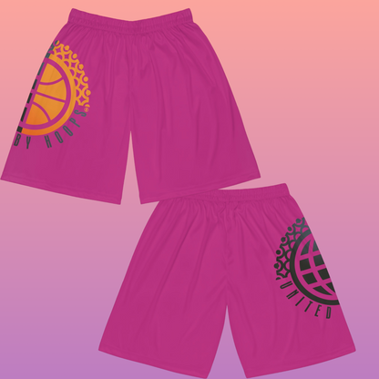 United By Hoops Pink Basketball Shorts