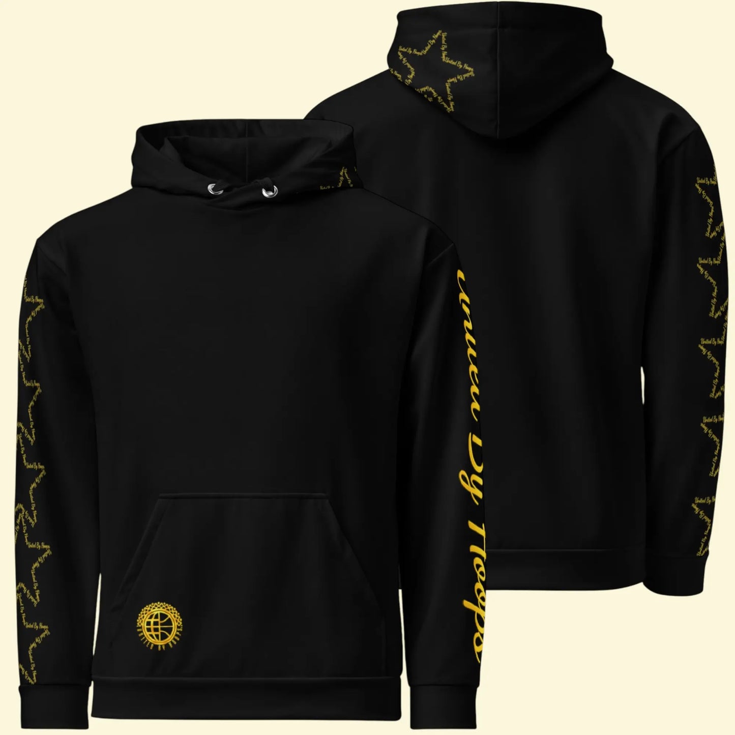 Scripted 5 Star Unisex Hoodie United By Hoops, LLC