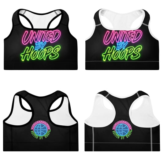 Neon Mix Padded Sports Bra United By Hoops, LLC