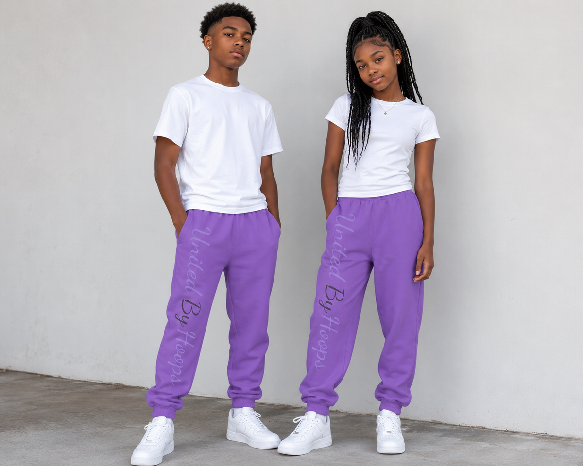 Purple Mix Youth Unisex Joggers Printify